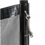 Outsunny Clôture barrière de sécurité pour Piscine, Lot de 4 Panneaux Brise Vue Jardin, 365 x 126 cm, Noir