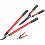 Outsunny Lot de 3 cisailles de jardin