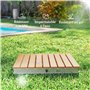 Outsunny Douche de Jardin extérieure Portable, Douche de Camping Hauteur de Fontaine réglable jusqu'à 4 m, étanche, Structure en