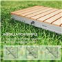 Outsunny Douche de Jardin extérieure Portable, Douche de Camping Hauteur de Fontaine réglable jusqu'à 4 m, étanche, Structure en
