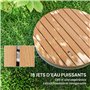 Outsunny Douche de Jardin extérieure Portable, Douche de Camping Hauteur de Fontaine réglable jusqu'à 4 m, Structure en Aluminiu