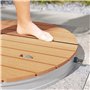 Outsunny Douche de Jardin extérieure Portable, Douche de Camping Hauteur de Fontaine réglable jusqu'à 4 m, Structure en Aluminiu