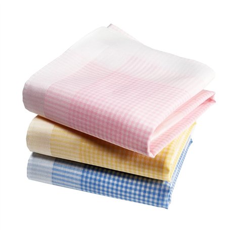 Mouchoirs Tissu Femme Premium 100% Coton Peigné - 35cm x 35cm - 3 Pièces - Modèle P01