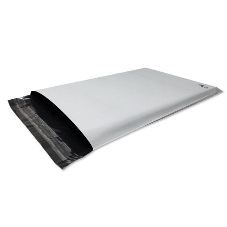 Lot de 1000 Enveloppes plastique blanches opaques A4 250 x 350 mm
