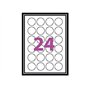 Etiquettes Adhésives - 360 étiquettes papier rondes - cercle de diametre 40 mm (4 cm) - Blanc Mat - pour imprimantes Laser et Je
