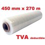 Film étirable transparent 450 mm x 270 mètres film protecteur extensible emballage pour déménagement