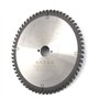 Lame de scie circulaire portative HM finition D. 235 x Al. 30 x ép. 2,8/2,0 mm x Z62 TP Neg pour Alu/bois - Diamwood