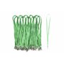 Lot de Tour de Cou avec Attache à Clip métallique - Cordon de Cou pour porte Badge Carte d'Identification (Vert
