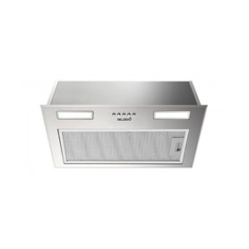 HOTTE ENCASTRABLE - GROUPE FILTRANT INOX 52 CM - 335 m3/h - Evacuation ou Recyclage - Filtres à Charbon Inclus