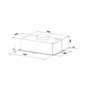 HOTTE ENCASTRABLE - GROUPE FILTRANT INOX 52 CM - 335 m3/h - Evacuation ou Recyclage - Filtres à Charbon Inclus