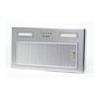 HOTTE ENCASTRABLE - GROUPE FILTRANT INOX 52 CM - 335 m3/h - Evacuation ou Recyclage - Filtres à Charbon Inclus