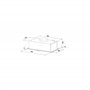 HOTTE ENCASTRABLE - GROUPE FILTRANT INOX 52 CM - 335 m3/h - Evacuation ou Recyclage - Filtres à Charbon Inclus