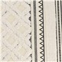 TENDANCE Tapis de Salle de Bain en Coton Noir & Blanc 45 x 90 cm