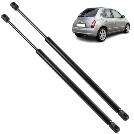 2 verins de coffre compatibles pour Micra 3 (K12) (2002-2010) vérin de hayon. 90450AX60A