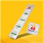 Préservatif Humoristique - Pack de 5 - Idée de Cadeau Drôle - Imprimé en France - En Latex Fin et Résistant - ANNIVERSAIRE 40 AN
