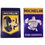 OPO 10 - Lot de 2 plaques en métal Michelin