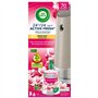 Airwick Desodorisant Maison Spray Automatique Sans Gaz Active Fresh - 1 Diffuseur + 1 Recharge Fleur de Cerisier et Framboise