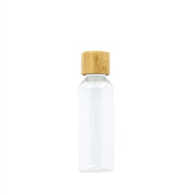 OMNIA BOTANICA - Flacons capuchon bambou 100ml x2 - Vide en plastique - Idéal voyage