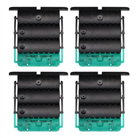 Lot de 4 Attaches de tablier rigide Clicksur H875F pour volet roulant - Fixation de volets roulants - Verrou automatique 3 maill