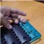 Lot de 4 Attaches de tablier rigide Clicksur H875F pour volet roulant - Fixation de volets roulants - Verrou automatique 3 maill
