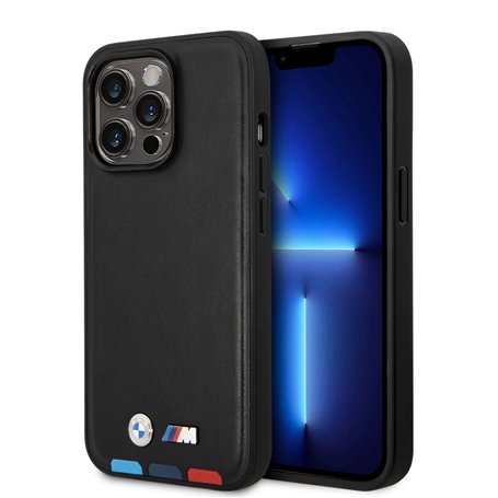 CG MOBILE BMW – Coque de téléphone pour iPhone 14 Pro en cuir synthétique