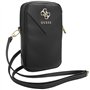 CG MOBILE Guess Bag GUWBZPGSTEGK Triangle Zippé Noir 4G