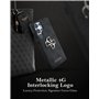 CG MOBILE Guess Big 4G Logo Classic Logo Coque pour Samsung Galaxy S25 Ultra (Noir)