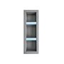 Vente-unique - Niche de Douche à encastrer et prête à carreler avec 2 étagères - 31 x 91 cm - Klara
