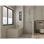 Vente-unique - Niche de Douche à encastrer et prête à carreler avec 2 étagères - 31 x 91 cm - Klara