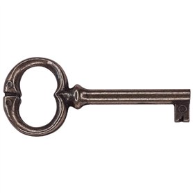 cyclingcolors clé de serrure 77mm rond aspect bronze foncé meuble ancien décoration rustique armoire vintage patiné
