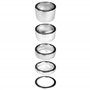 cyclingcolors Entretoise Potence Direction Ahead vélo Cycle réglage Position Poste Pilotage Ville Route VTT Aluminium Argent, 1"