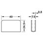 cyclingcolors 4x Contre-pièce loqueteau magnétique pression porte verre acier couche intermédiaire autocollante mousse Vitre Vit