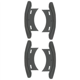 cyclingcolors 4x Embout guidage de lame de volet roulant en PVC noir Coulisse Maintien Treuil Fenêtre Store Ouverture Fermeture