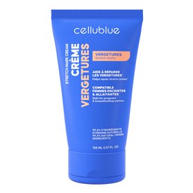 Cellublue Crème Vergetures Réparatrice – Soin anti-vergetures compatible grossesse & allaitement – Atténue
