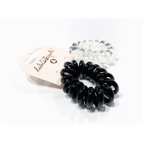 Lulu Castagnette - 2 Élastiques à Cheveux Spirale - Sans Traces - Haute Qualité Durable - Elastiques Ressort XXL - Accessoires p