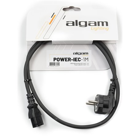 Algam Lighting Câble d'alimentation IEC 1 mm² - 1 m