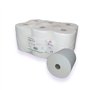 Ouatinelle Essuie-Mains Pure ouate gaufré Blanc 2x20g/m² - Pack de 6 Rouleaux - 2 Plis - 90m en continu - Largeur 20cm - Certifi