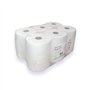 Ouatinelle Essuie-Mains Pure ouate gaufré Blanc 2x20g/m² - Pack de 6 Rouleaux - 2 Plis - 90m en continu - Largeur 20cm - Certifi