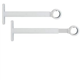 2 Supports muraux Extensibles et réglables pour Barre de Rideaux