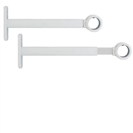 2 Supports muraux Extensibles et réglables pour Barre de Rideaux