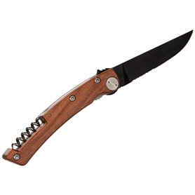 Claude Dozorme 1.90.129.55N Couteau Thiers Tire-Bouchon Manche Vallernià Lame Noire