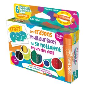 CRAZY POP - Crayons Multisurfaces - Parfaits pour Colorier