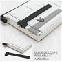 WAYTEX 77296 Massicot Guillotine pour couper Papier, Carton et Feuilles Plastifiées, Cisaille à Levier, capacité 10 feuilles lon