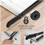 WAYTEX 77296 Massicot Guillotine pour couper Papier, Carton et Feuilles Plastifiées, Cisaille à Levier, capacité 10 feuilles lon