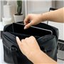 Waytex 71013 Sacoche Porte Documents Besace simili cuir, Mallette business Ordinateur et Tablette avec bandoulière Noir
