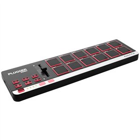 Plugger Studio Pocket Pad Contrôleur MIDI USB ultra compact pour ordinateur PC et Mac. 12 pads sensibles à la vélocité. Compatib
