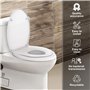 Todeco - Siège de Toilette Familial, Siège de Toilette Réducteur pour Enfant, Abattant WC, Lunette de Toilette, Diamètre du sièg