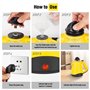 Todeco Nettoyeur Vapeur à Main avec 8 Accessoires, Nettoyeur Vapeur Portable Polyvalent 3,5 bars avec 450 ml Réservoir d'eau, po