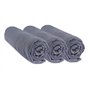 Lot de 3 Draps Housse 70x160 cm Lit Bébé Lit Enfant 70 x 160 | 100% Coton | Gris | Extensible & Respirant | Sommeil sain | Marqu
