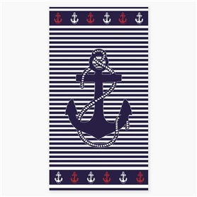 Alpes Blanc Serviette de Plage Marin 90x170